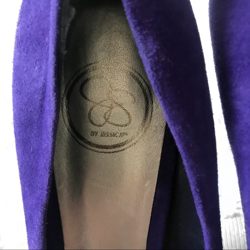 Jessica Simpson purple suede, blue heel / Size 8.5 - Picture 6 of 6